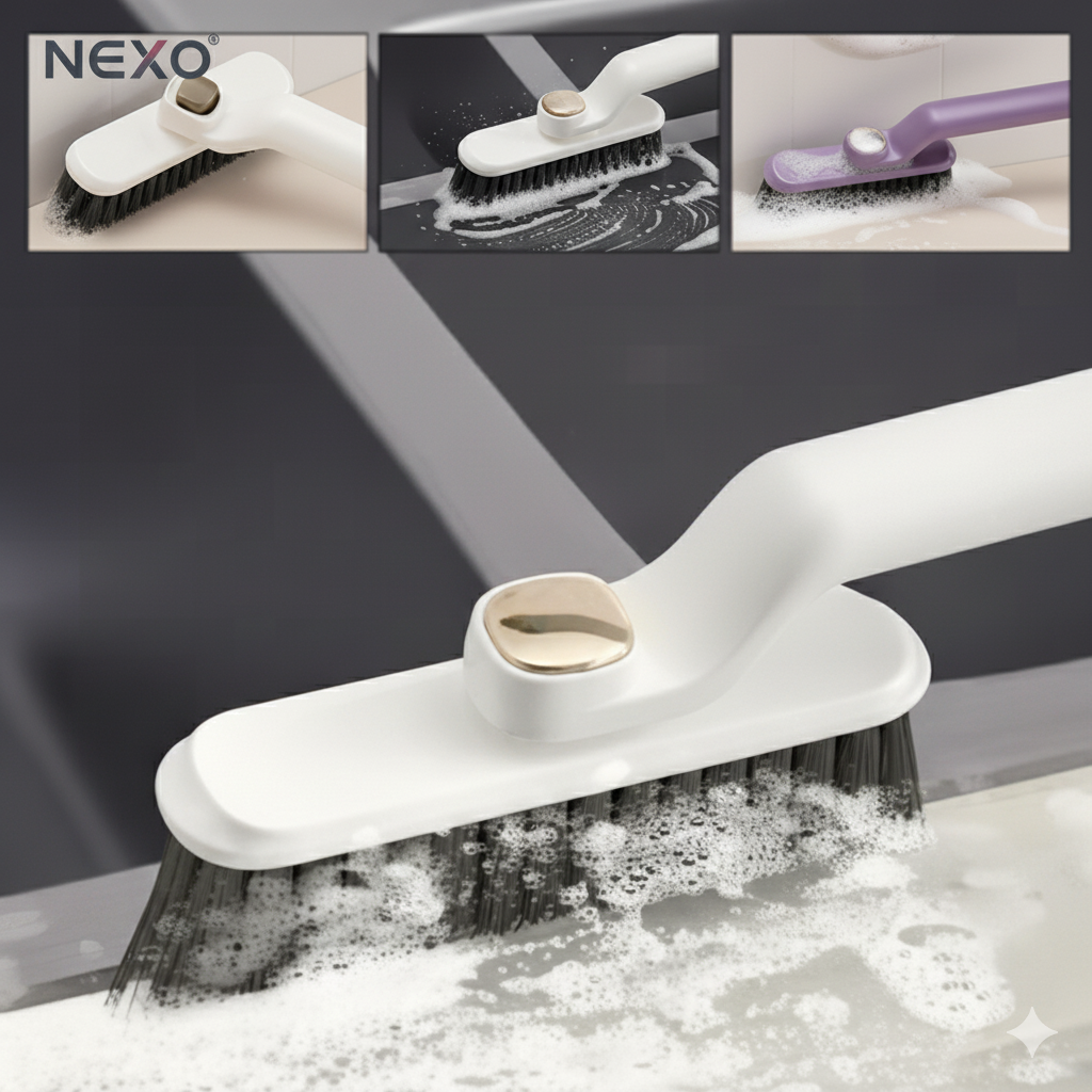 Hard Bristle Rotating Crevice Cleaning Brush, Grout Cleaner Brush, Toilet Brush, Scrub Brush for Shower Tile, Skinny Gaps Cleaning Tools for Household Use, Bathroom, Kitchen